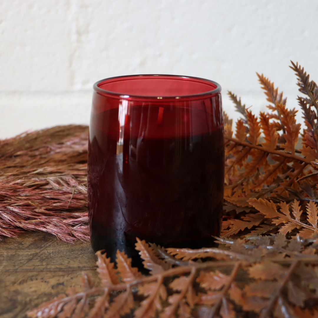 Glass Candle - Pomme Rouge