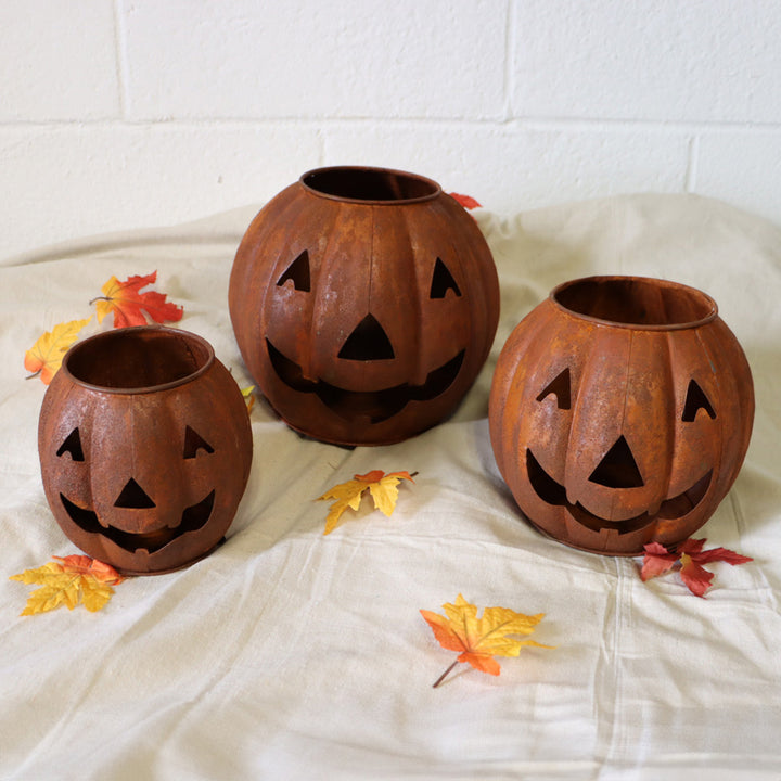 Jack-O-Lantern Candle Holder - 6"