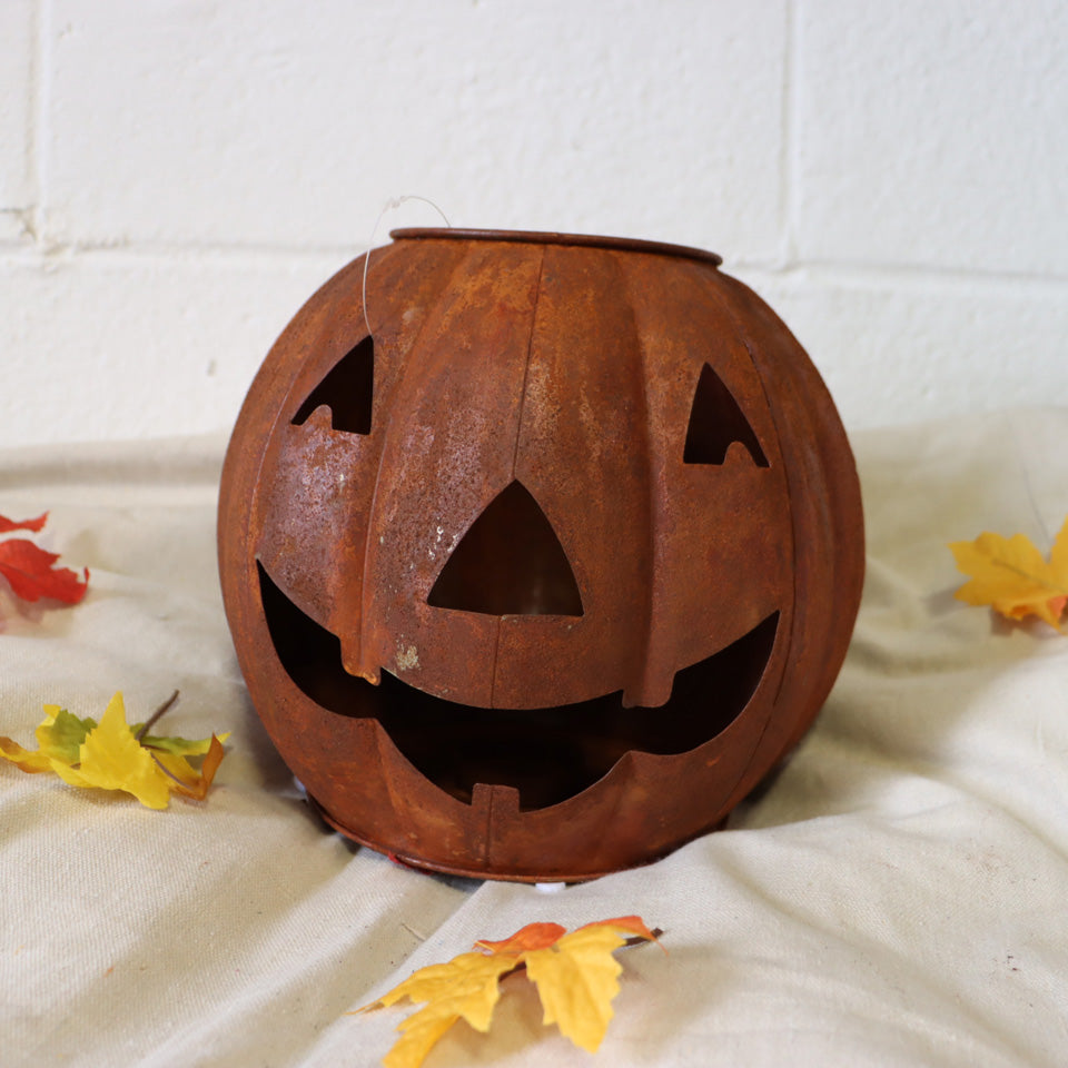 Jack-O-Lantern Candle Holder - 8"