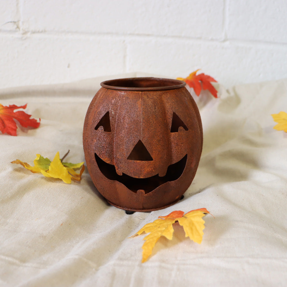Jack-O-Lantern Candle Holder - 6"