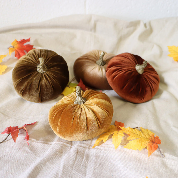 5" Velvet Pumpkin