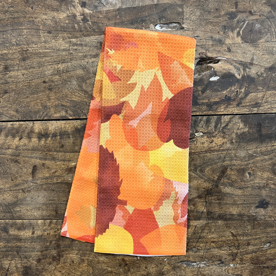 Fallen Leaves Tea Towel
