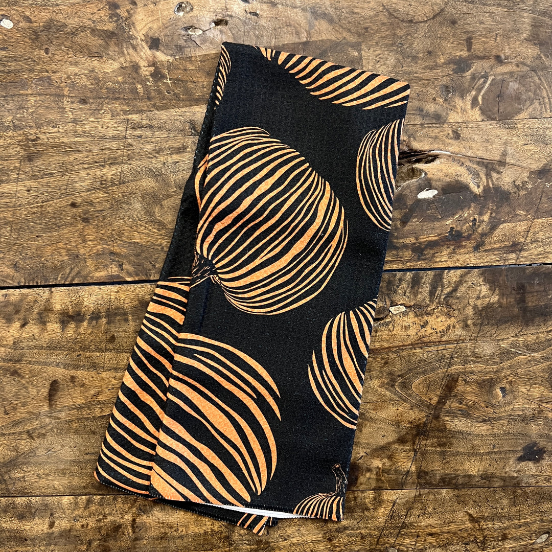 Pumpkin Noir Tea Towel