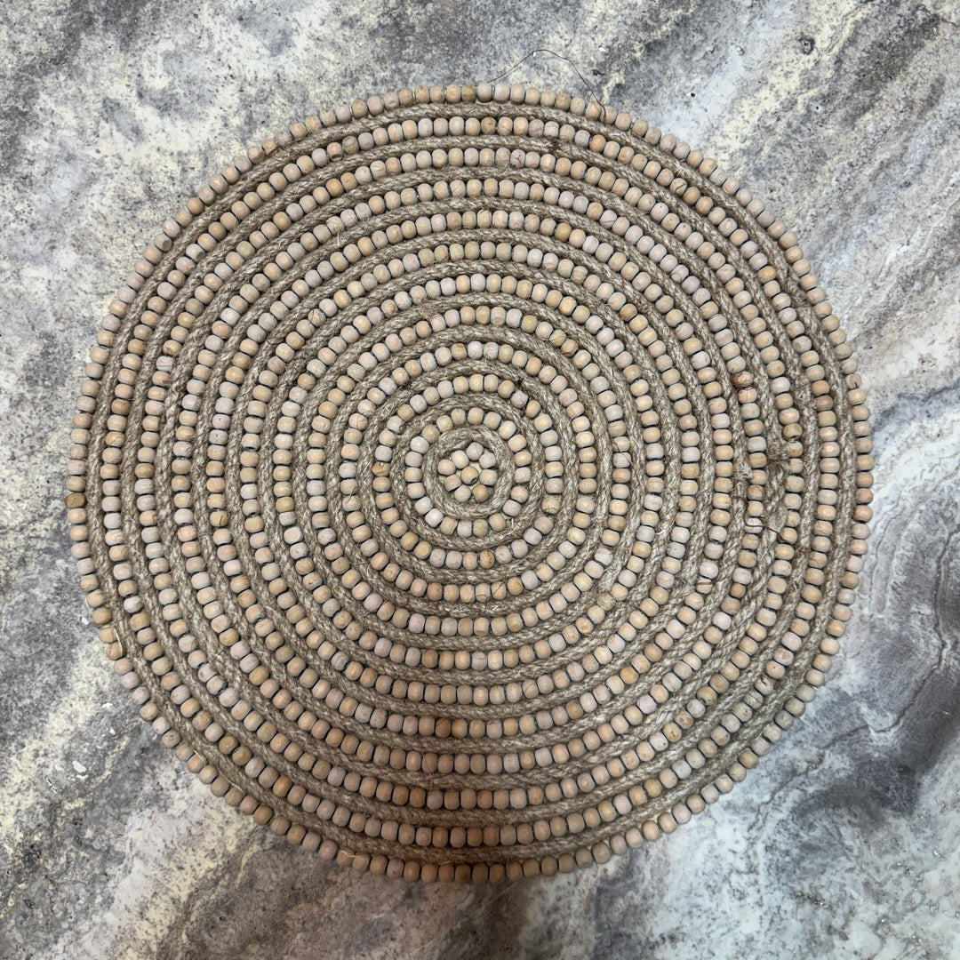 Beaded Placemat, Grey