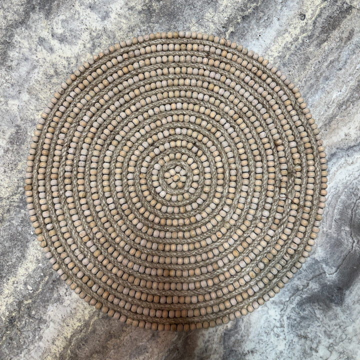 Beaded Placemat, Grey