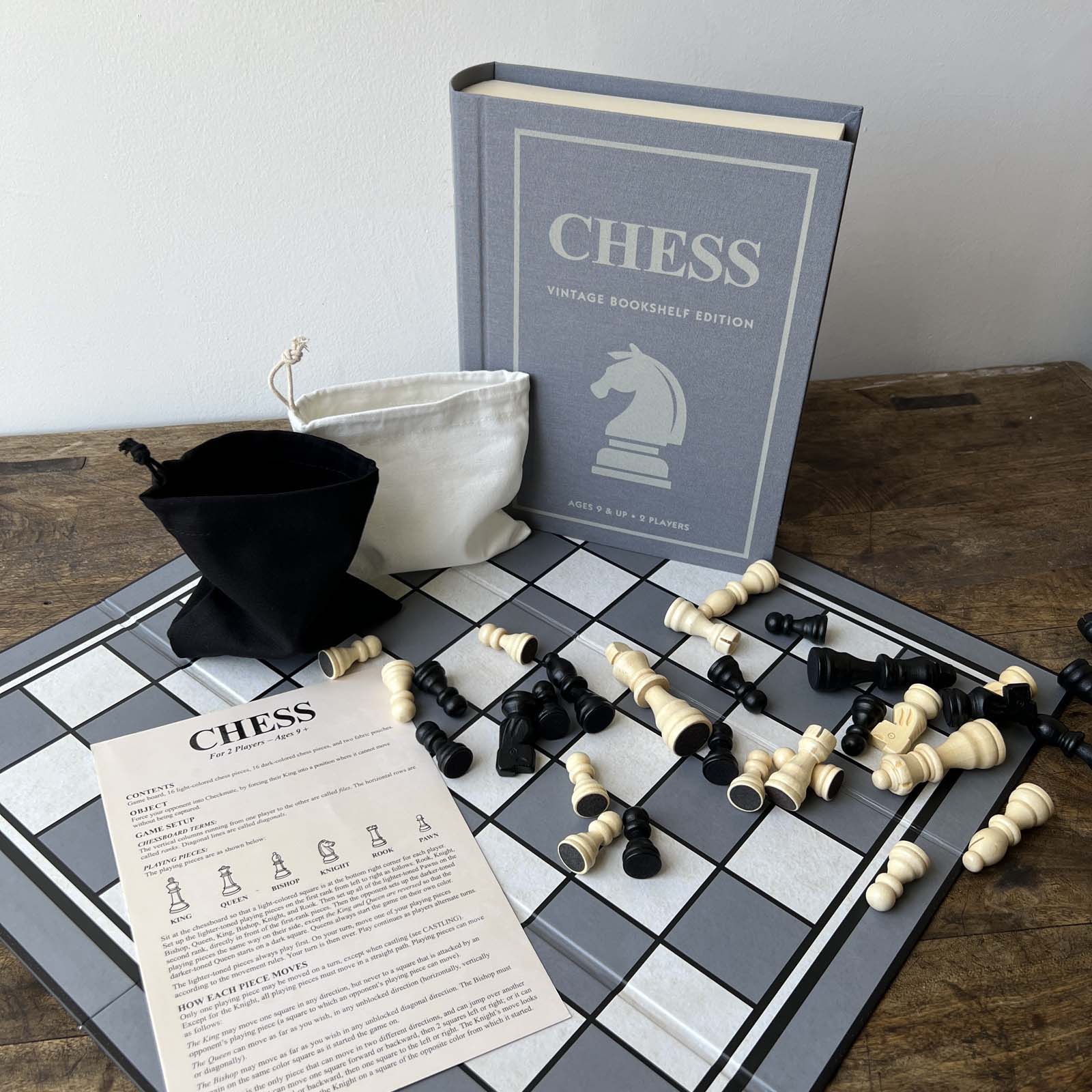 Vintage Bookshelf Board Game - Chess