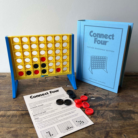 Vintage Bookshelf Board Game- Connect Four