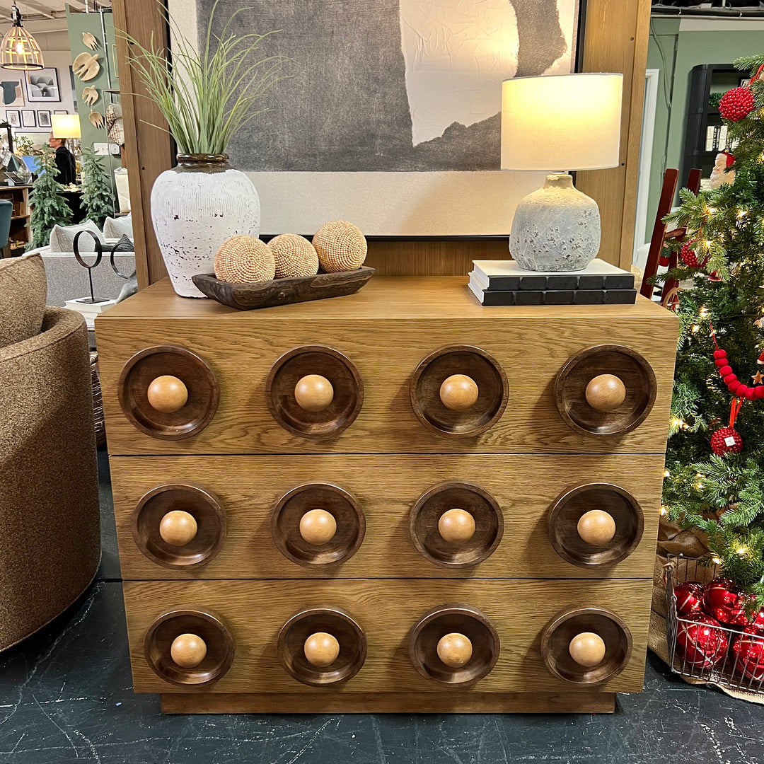 Hooker Furniture Commerce and Market Knobby 3-Drawer Accent Chest