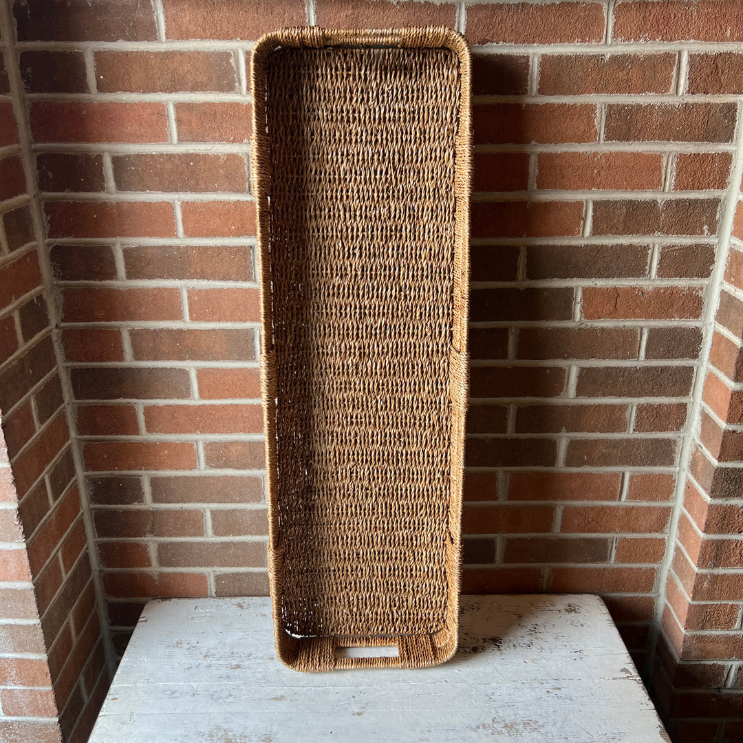 Hand Woven Tray with Handle