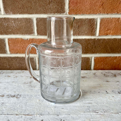 Glass Etched Pitcher