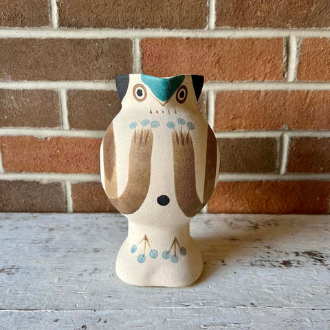 Hand Painted Bird Vase