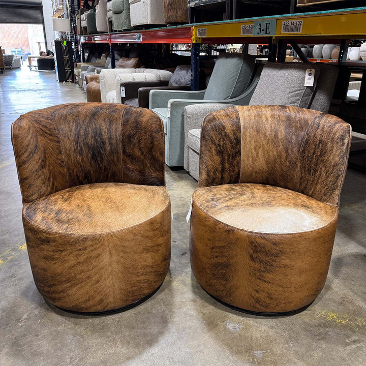 Mavis Leather Swivel Chair