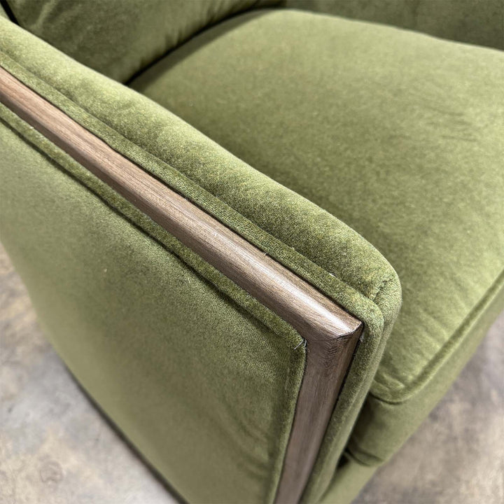 Oakley Exposed Wood Swivel Chair