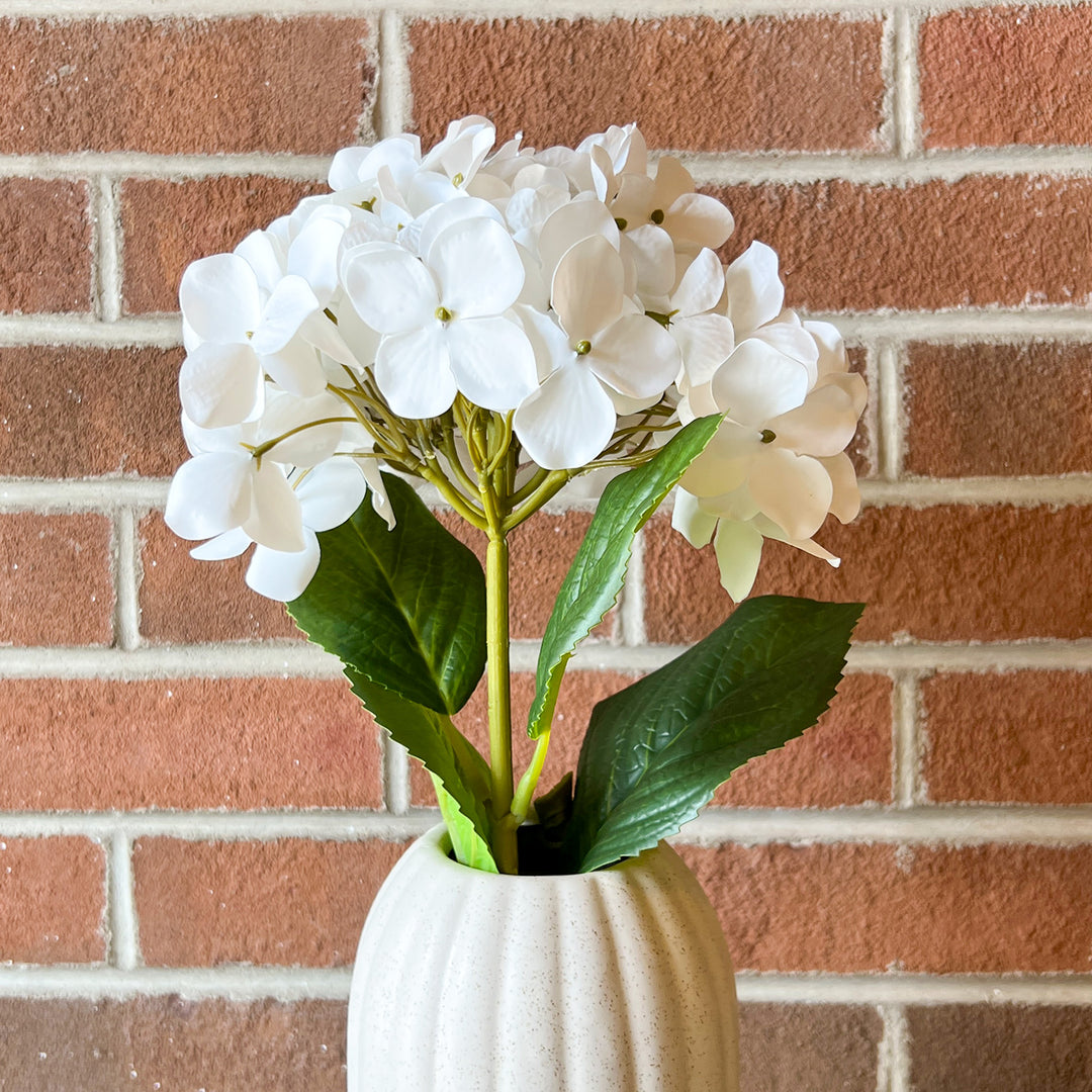 Real Touch Hydrangea - White