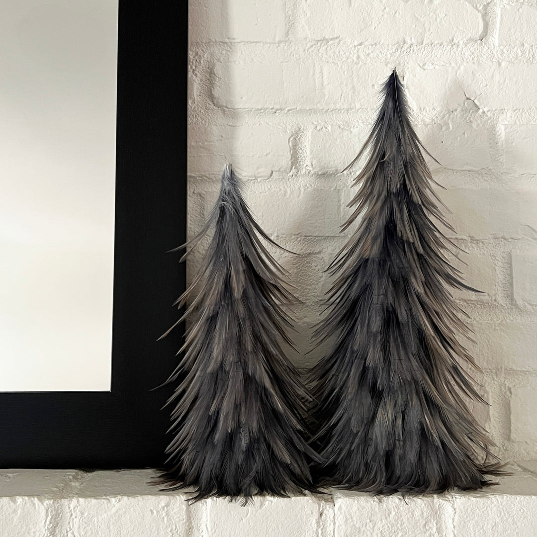 Navy Feather Trees