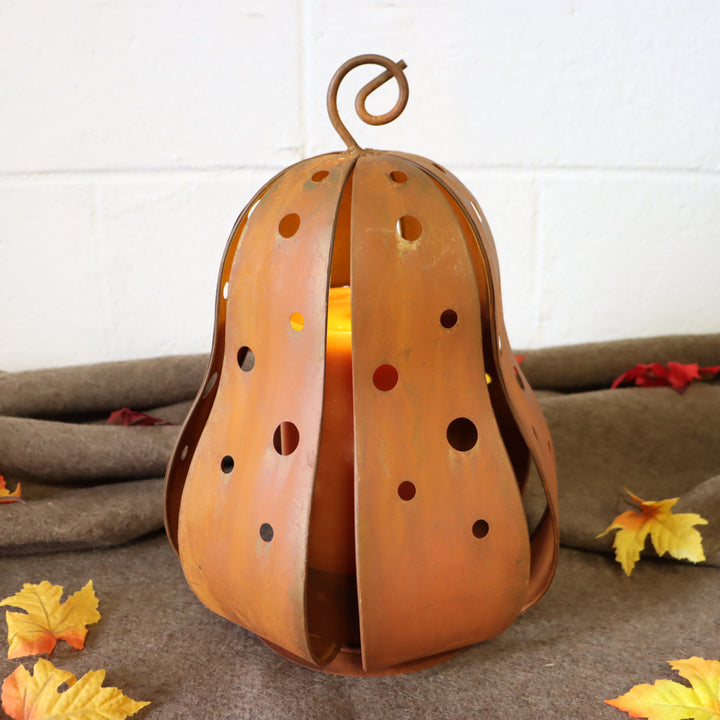 Rustic Gourd Lantern