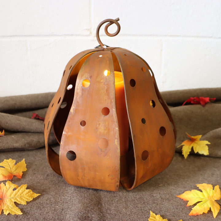 Rustic Gourd Lantern
