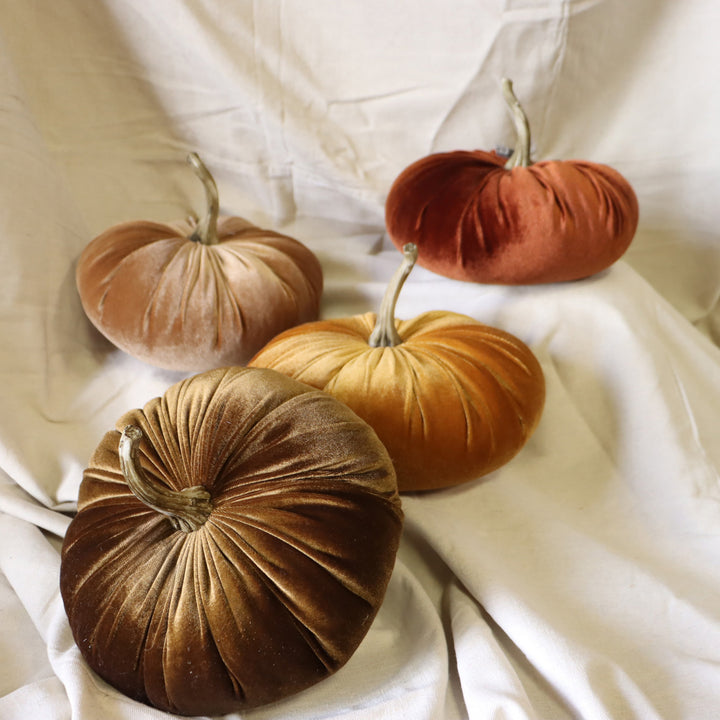 10" Velvet Pumpkin