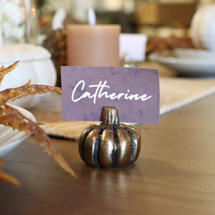 Pumpkin Place Card Holder