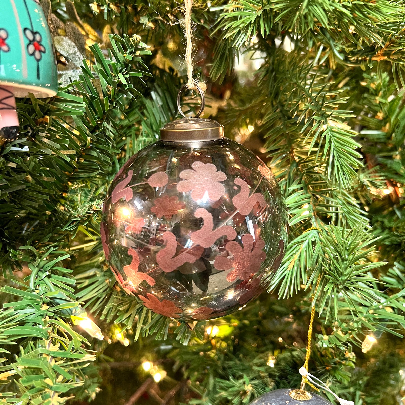 Blue and Rust Ornament