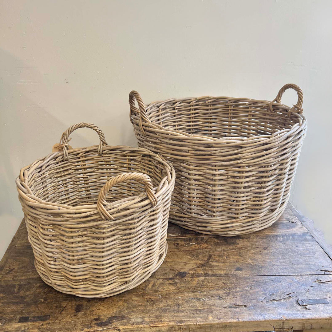 Grey Woven Basket - Small