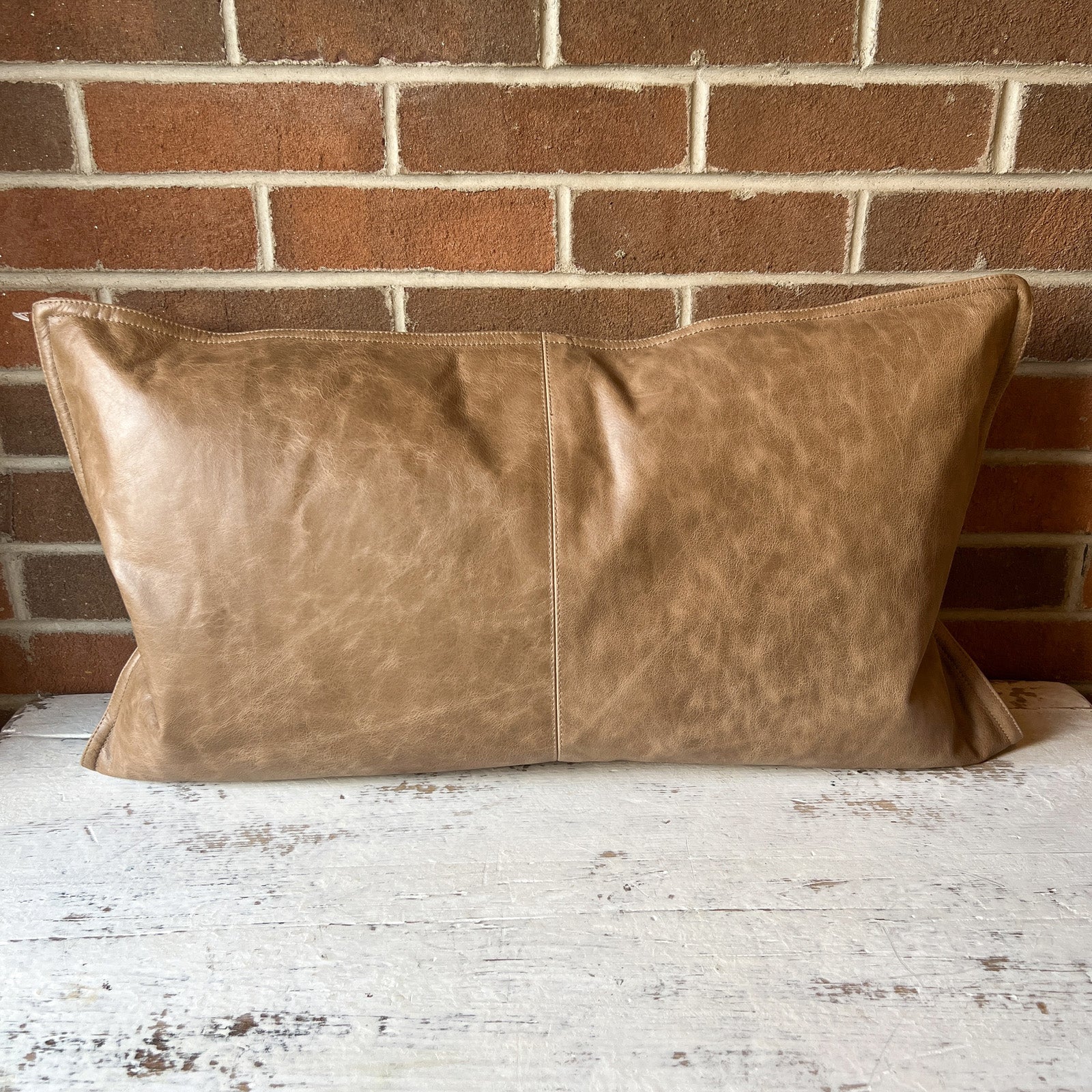 14" x 26" Leather Pillow