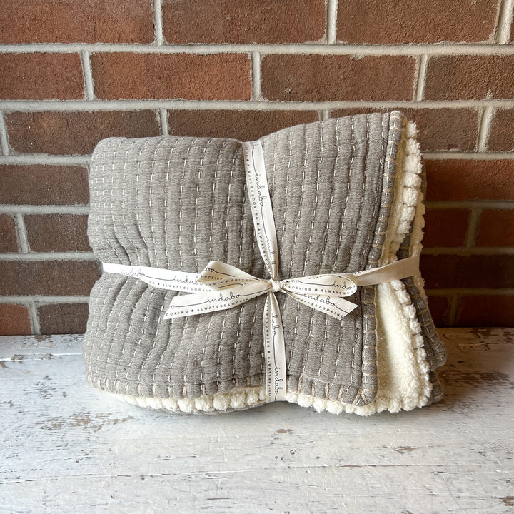 Charcoal Sherpa Throw