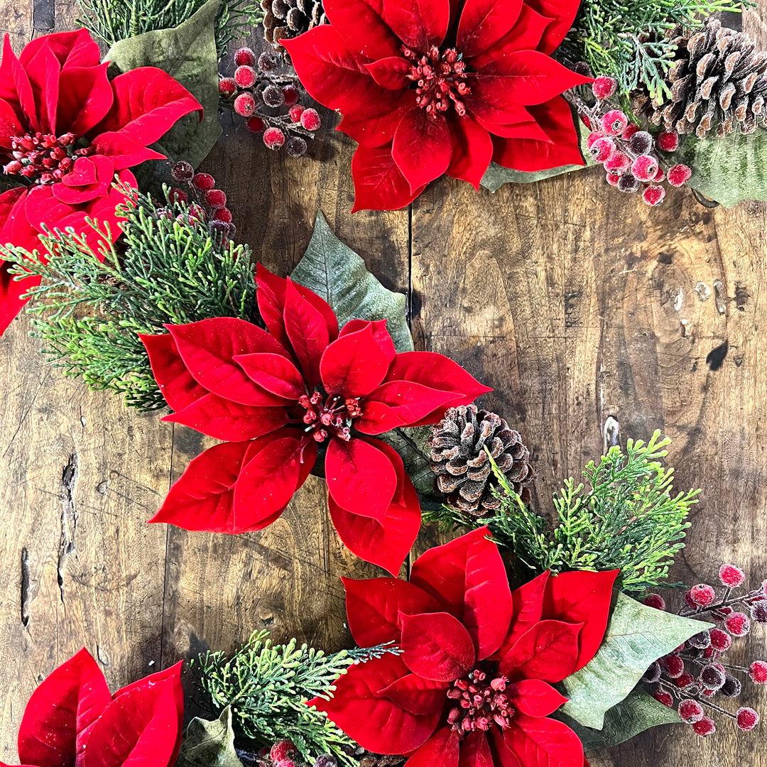 Poinsettia Garland