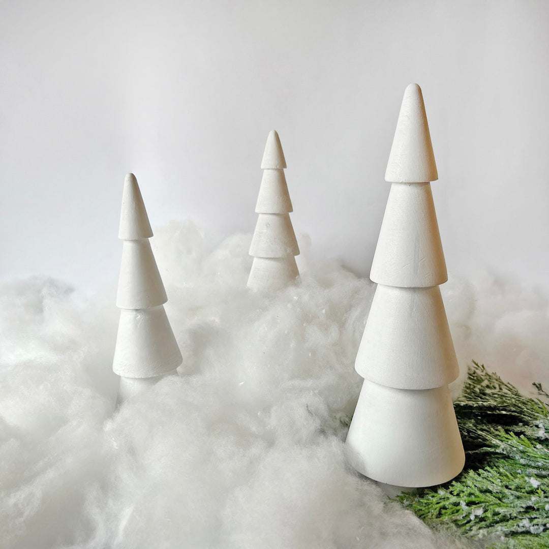 White Wooden Trees