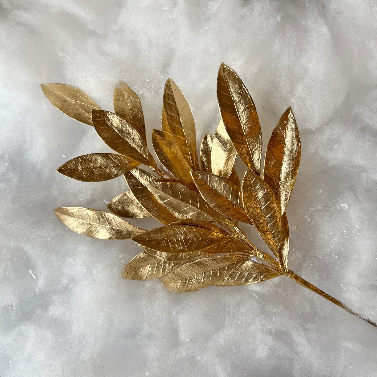 Gold Bay Leaf Spray