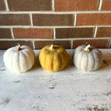 Wool Pumpkin - 4.25"