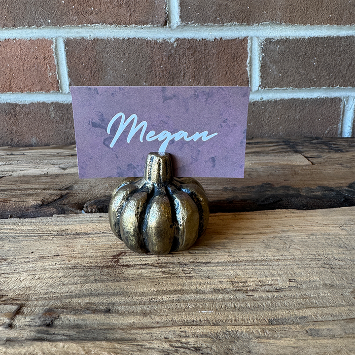 Pumpkin Place Card Holder