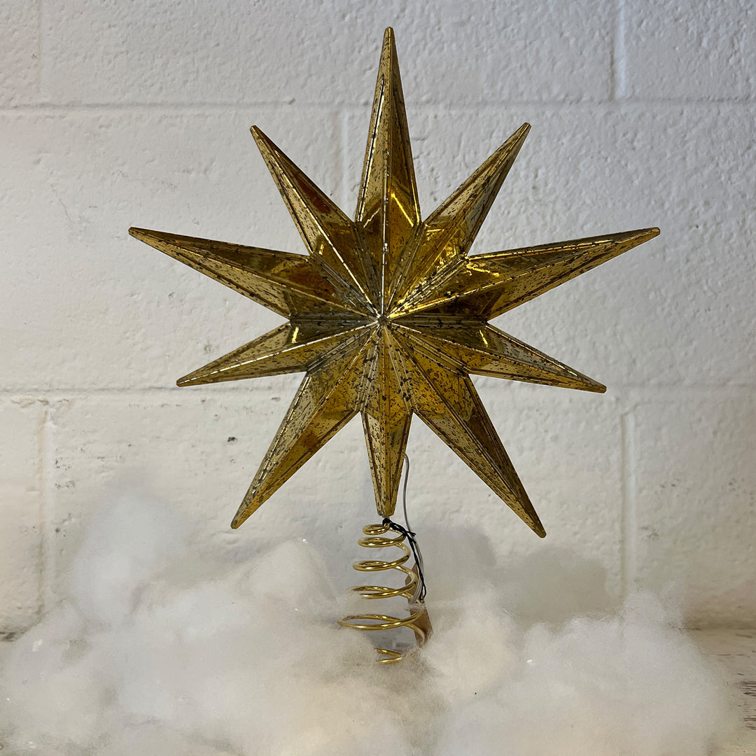 LED Star Tree Topper - Gold