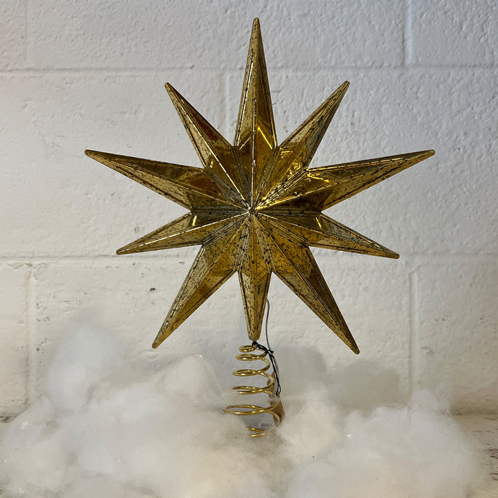 LED Star Tree Topper - Gold