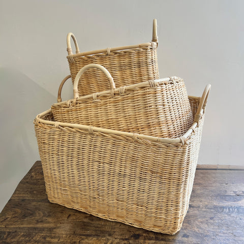 Rattan Basket w/ Handles