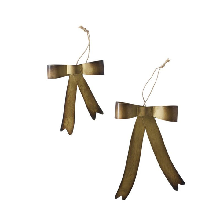Brassy Bow Ornament