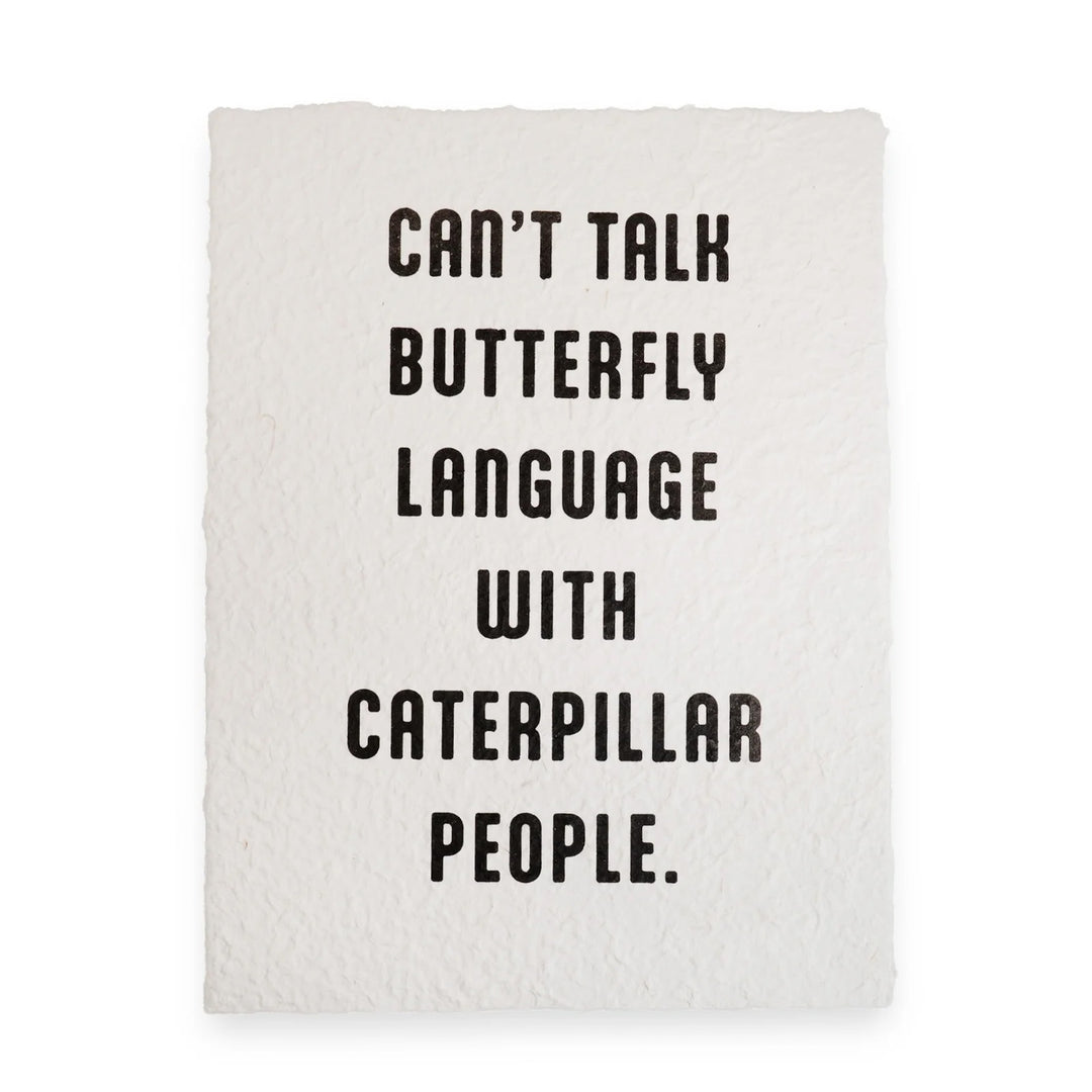 Paper Print - Butterfly Language