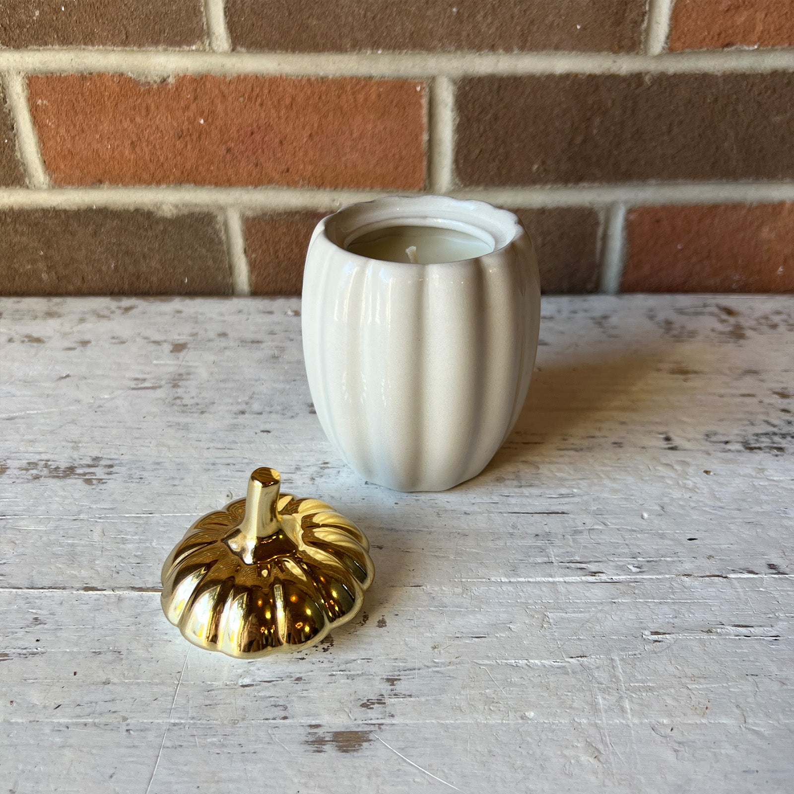 Ceramic Pumpkin Candle - Tall