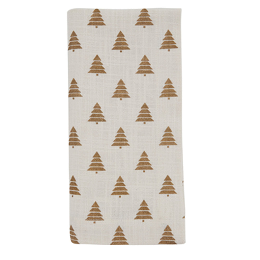 Christmas Tree Napkin - Gold