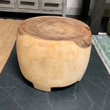 Elgin 20" Wood Drum Accent Table