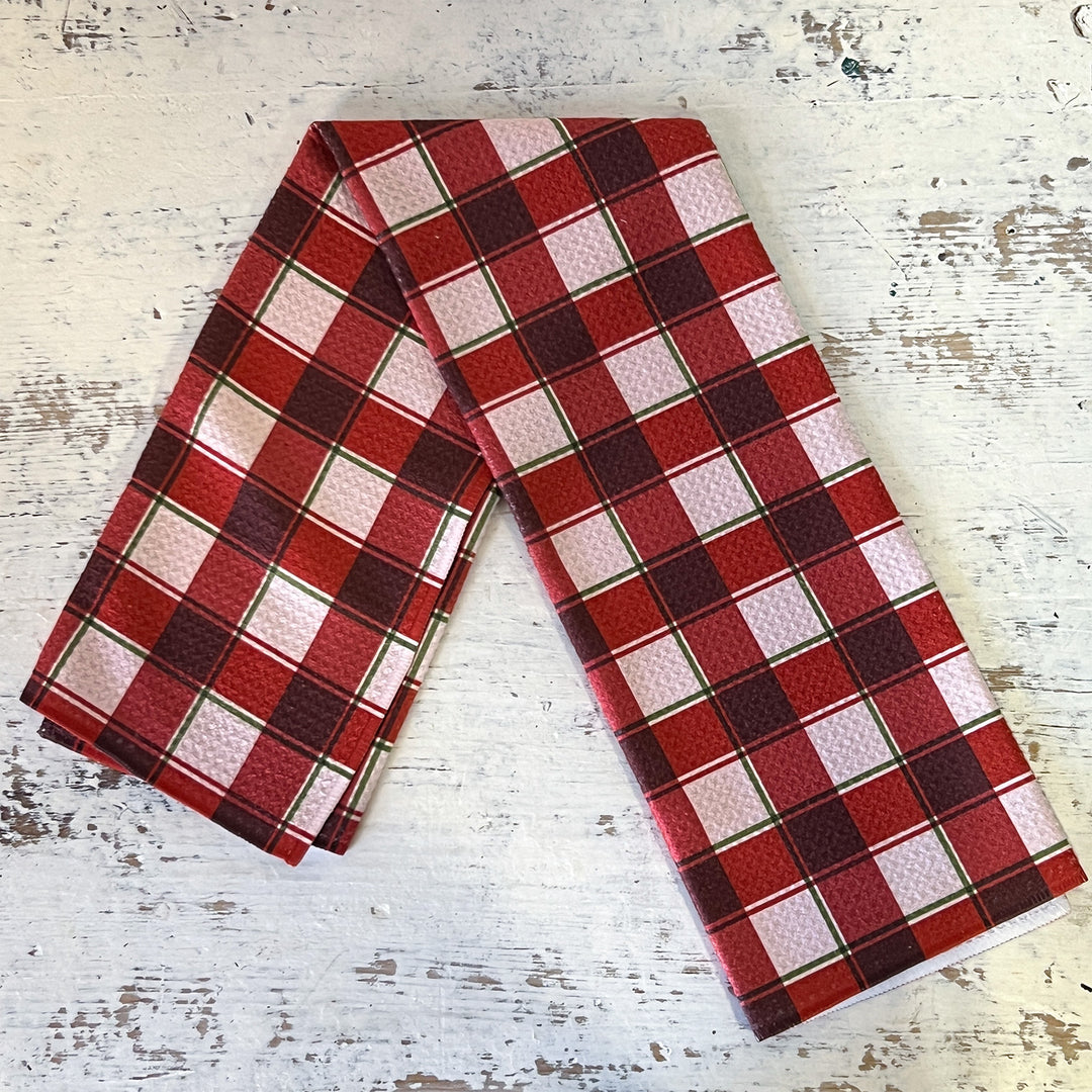 Jingle Plaid Tea Towel