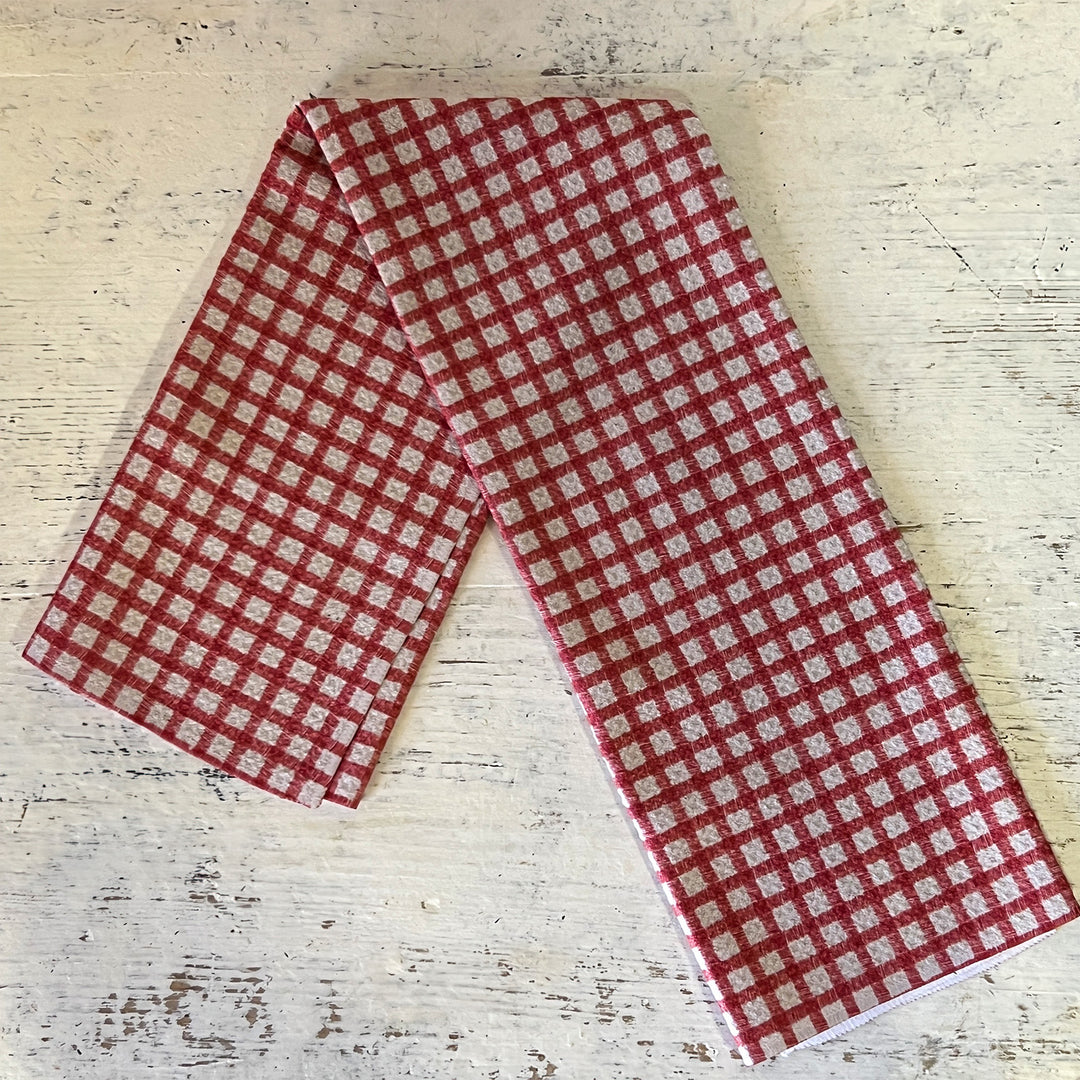 Fireside Plaid Red Tea Towel