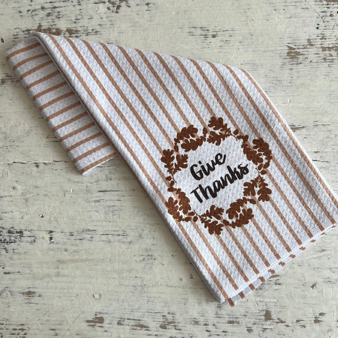 Give Thanks Tea Towel
