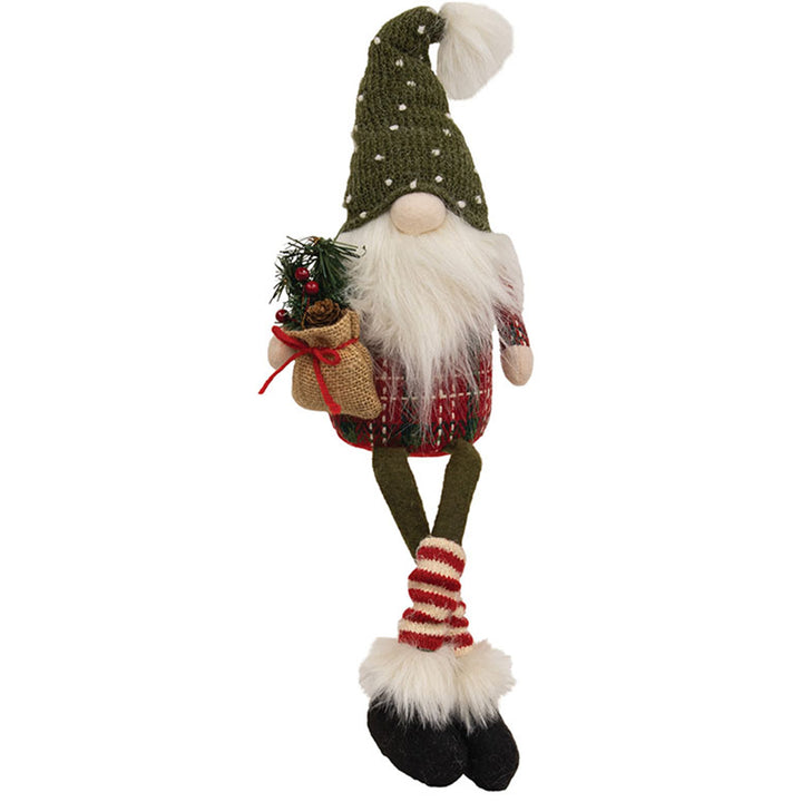 Dangle Leg Santa Gnome