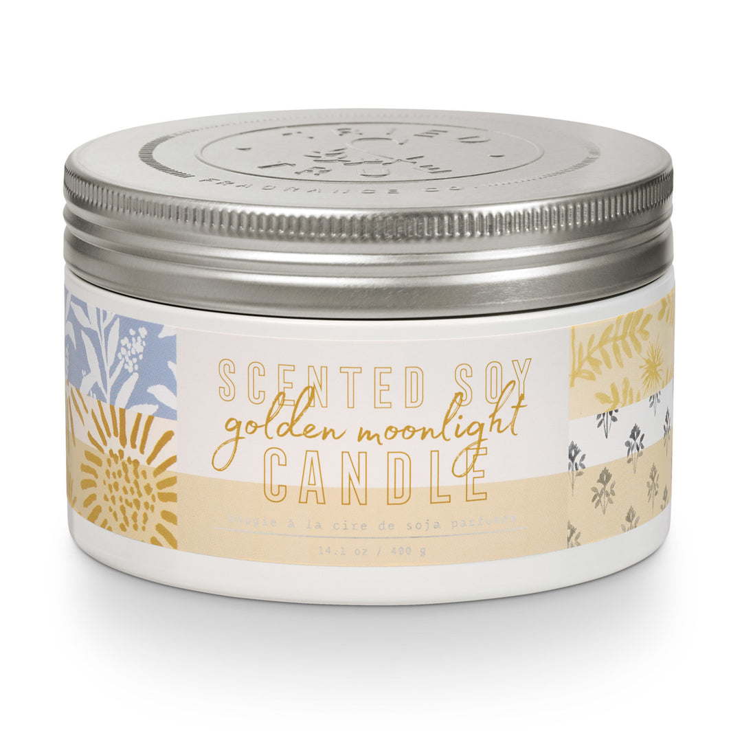 Large Tin Candle - Golden Midnight
