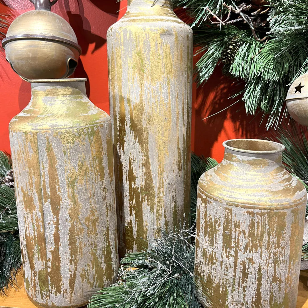 Gold Metal Vase