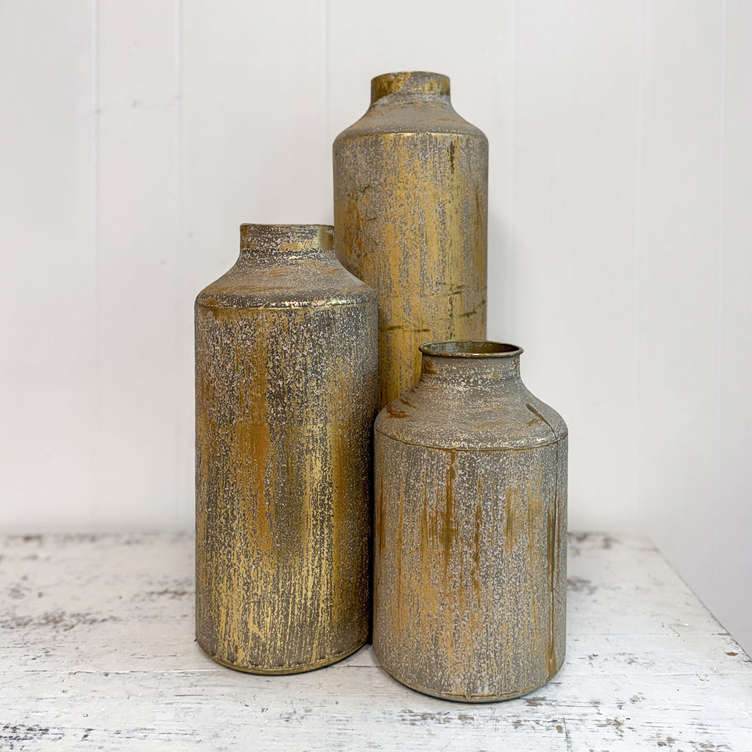 Gold Metal Vase