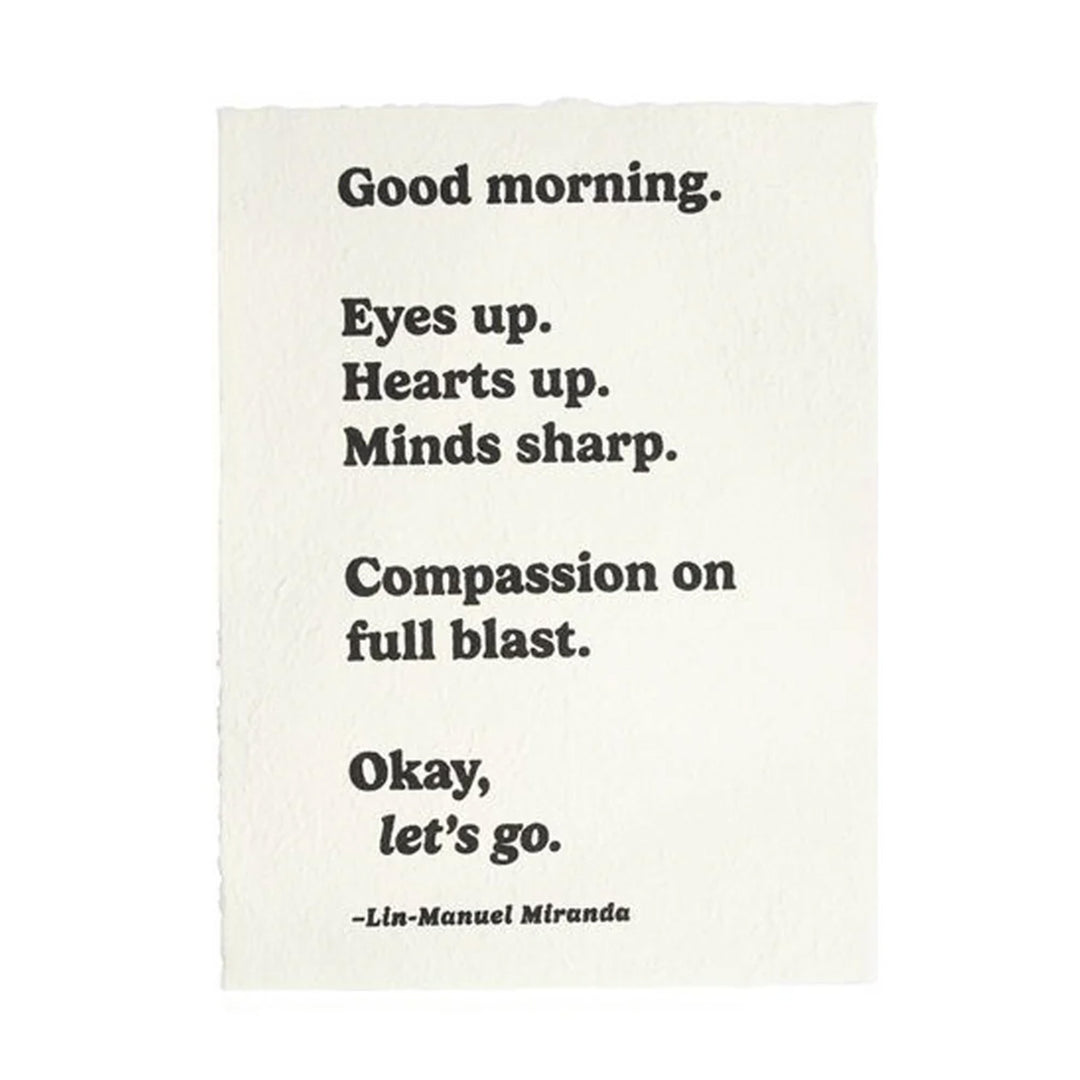 Paper Print - Good Morning