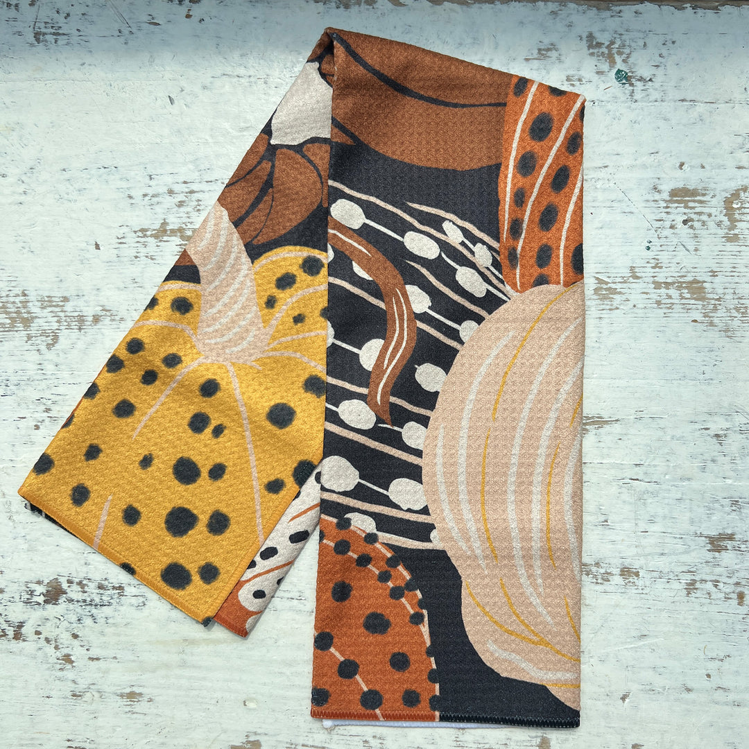 Painted Patch Tea Towel