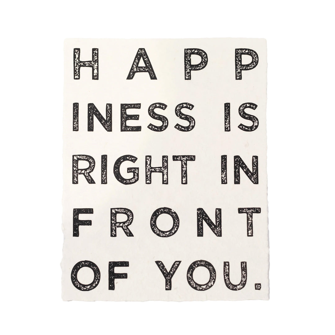 Paper Print - Happiness Is Right In Front Of You